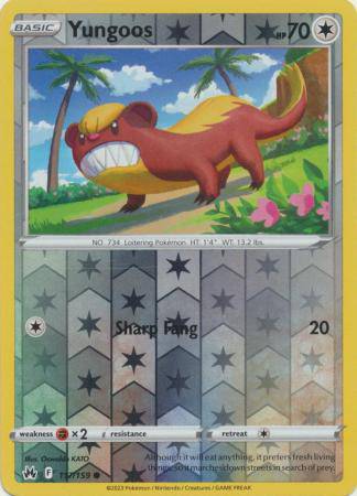 Yungoos : CROWN ZENITH (Reverse holo) - 117/159