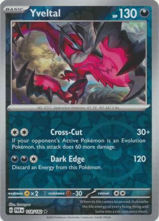 Yveltal : PARADOX RIFT (Reverse holo) - 118/182