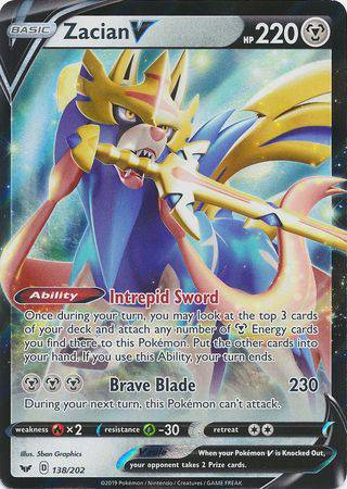Zacian V : SWORD & SHIELD BASE - 138/202