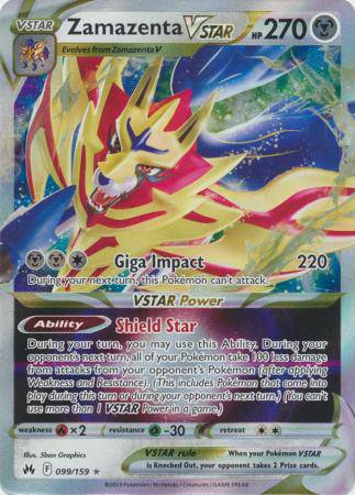 Zamazenta VSTAR : CROWN ZENITH - 099/159