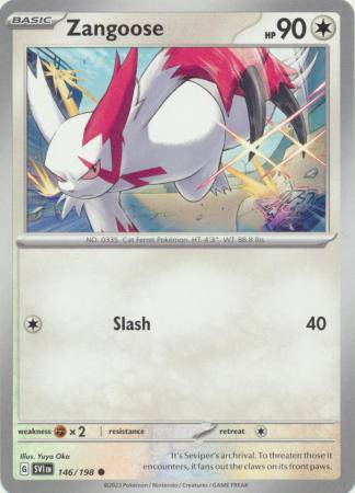 Zangoose : SCARLET & VIOLET BASE - 146/198