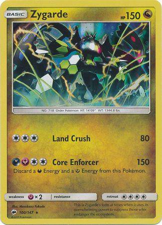 Zygarde : BURNING SHADOWS (Holo) - 100/147 - Lockett Labs UK