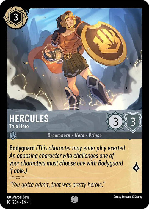 Hercules (Foil) : True Hero - 181/204