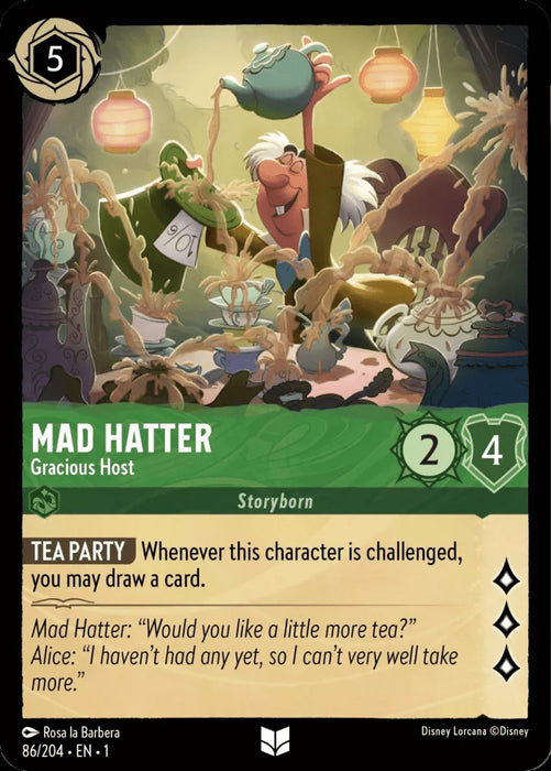 Mad Hatter (Foil) : Gracious Host - 86/204