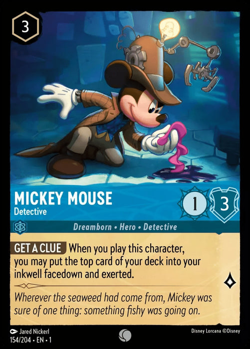 Mickey Mouse (Foil) : Detective - 154/204