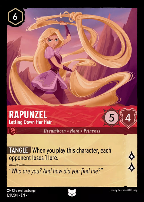 Rapunzel (Foil) : Letting Down Her Hair - 121/204