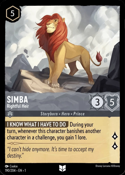 Simba (Foil) : Rightful Heir - 190/204