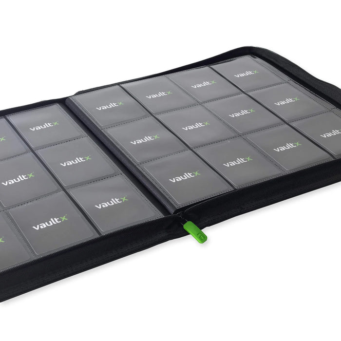 Vault X : 12-Pocket Exo-Tec Zip Binder XL (624 Cards) - Signature Black