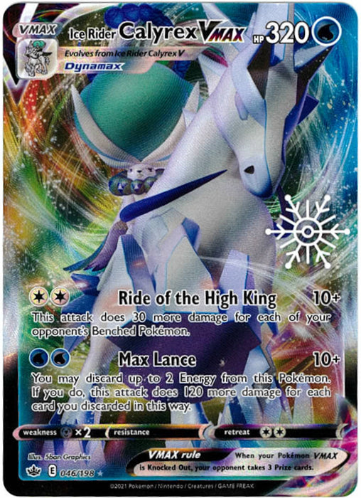 Ice Rider Calyrex VMAX : PROMO (Snowflake Stamp) (Sealed) - 046/198