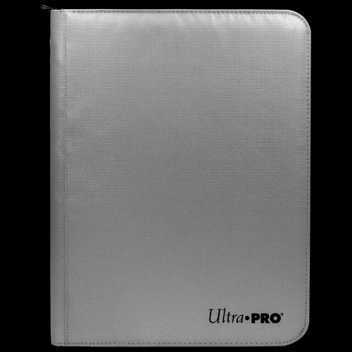 Ultra Pro : 9-Pocket Zippered Binder Silver - Made With Fire Resistant Materials