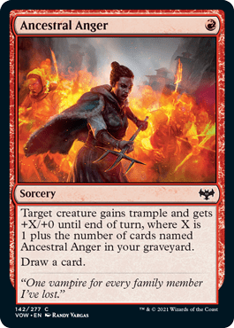 Ancestral Anger : INNISTRAD CRIMSON VOW - 142/277