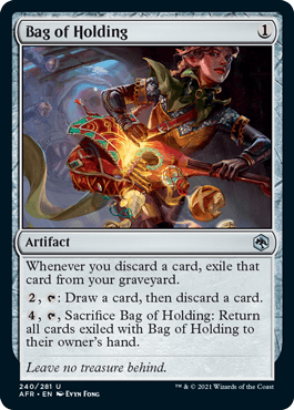Bag of Holding (FOIL) : DUNGEONS & DRAGONS: ADVENTURES IN THE FORGOTTEN REALMS - 240/281