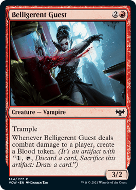Belligerent Guest : INNISTRAD CRIMSON VOW - 144/277