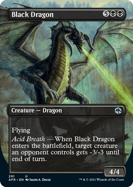 Black Dragon (BORDERLESS) : DUNGEONS & DRAGONS: ADVENTURES IN THE FORGOTTEN REALMS - 291