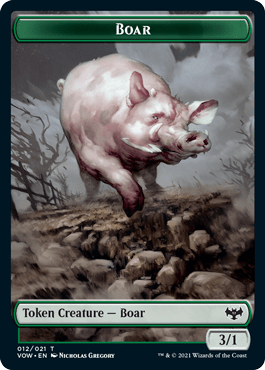 Boar Token : INNISTRAD CRIMSON VOW - 012/021