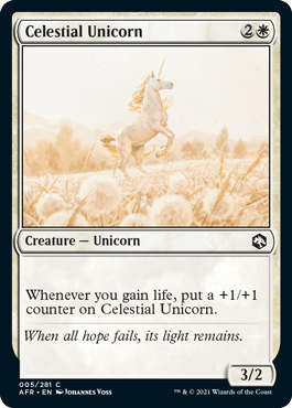 Celestial Unicorn : DUNGEONS & DRAGONS: ADVENTURES IN THE FORGOTTEN REALMS - 005/281