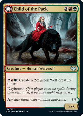 Child of the Pack // Savage Packmate : INNISTRAD CRIMSON VOW - 234/277