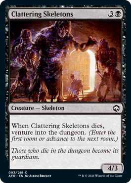 Clattering Skeletons : DUNGEONS & DRAGONS: ADVENTURES IN THE FORGOTTEN REALMS - 093/281