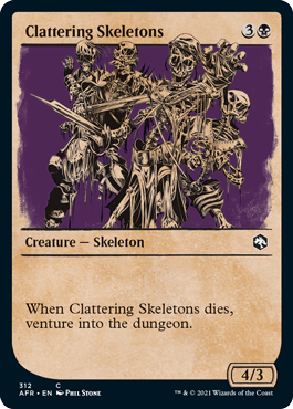 Clattering Skeletons (Showcase) : DUNGEONS & DRAGONS: ADVENTURES IN THE FORGOTTEN REALMS - 312