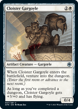 Cloister Gargoyle : DUNGEONS & DRAGONS: ADVENTURES IN THE FORGOTTEN REALMS - 007/281