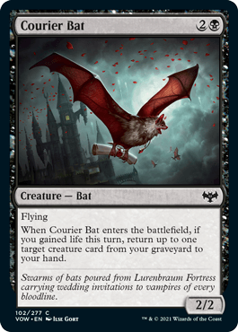 Courier Bat : INNISTRAD CRIMSON VOW - 102/277 - Lockett Labs UK