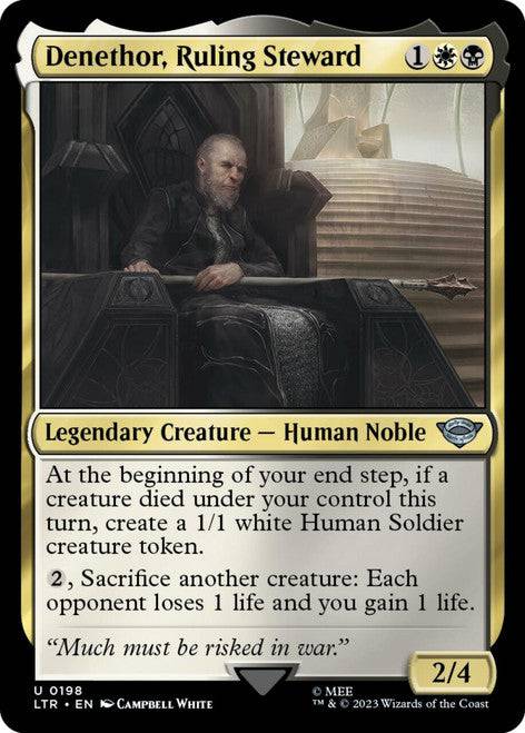 Denethor, Ruling Steward (Foil) : THE LORD OF THE RINGS: TALES OF MIDDLE-EARTH - 0198