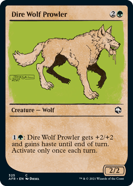 Dire Wolf Prowler (Showcase) : DUNGEONS & DRAGONS: ADVENTURES IN THE FORGOTTEN REALMS - 325
