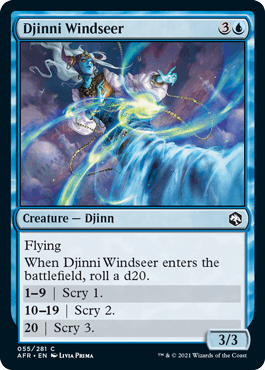 Djinni Windseer : DUNGEONS & DRAGONS: ADVENTURES IN THE FORGOTTEN REALMS - 055/281