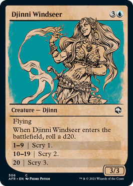 Djinni Windseer (Showcase) : DUNGEONS & DRAGONS: ADVENTURES IN THE FORGOTTEN REALMS - 306