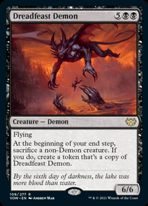 Dreadfeast Demon : INNISTRAD CRIMSON VOW - 108/277