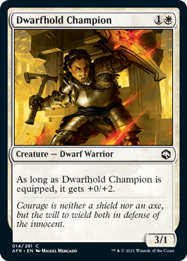 Dwarfhold Champion : DUNGEONS & DRAGONS: ADVENTURES IN THE FORGOTTEN REALMS - 014/281