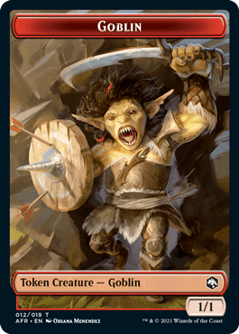 Goblin Token // Dungeon of the Mad Mage : DUNGEONS & DRAGONS: ADVENTURES IN THE FORGOTTEN REALMS - 012/019 - Lockett Labs UK