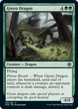 Green Dragon : DUNGEONS & DRAGONS: ADVENTURES IN THE FORGOTTEN REALMS - 186/281