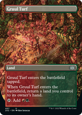 Gruul Turf (BORDERLESS) (FOIL) : DOUBLE MASTERS 2022 - 407
