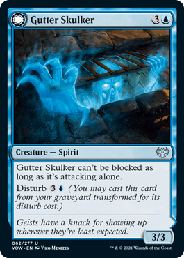 Gutter Skulker // Gutter Shortcut : INNISTRAD CRIMSON VOW - 062/277