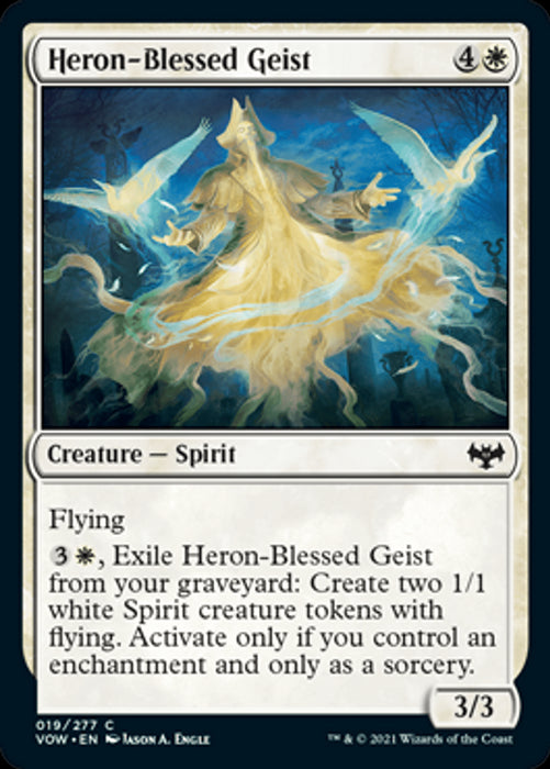 Heron-Blessed Geist : INNISTRAD CRIMSON VOW - 019/277