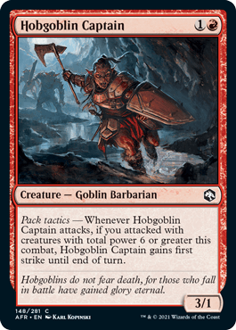 Hobgoblin Captain : DUNGEONS & DRAGONS: ADVENTURES IN THE FORGOTTEN REALMS - 148/281