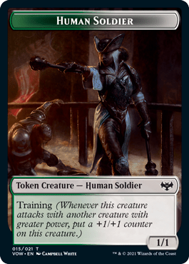 Human Soldier Token : INNISTRAD CRIMSON VOW - 015/021