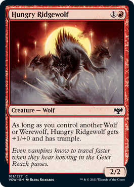 Hungry Ridgewolf : INNISTRAD CRIMSON VOW - 161/277