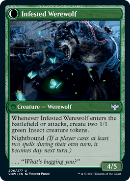 Infestation Expert // Infested Werewolf : INNISTRAD CRIMSON VOW - 206/277 - Lockett Labs UK