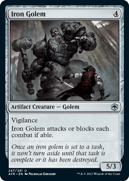 Iron Golem : DUNEGONS & DRAGONS: ADVENTURES IN THE FORGOTTEN REALMS - 247/281