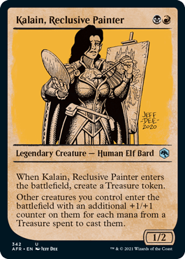 Kalain, Reclusive Painter (Showcase) : DUNGEONS & DRAGONS: ADVENTURES IN THE FORGOTTEN REALMS - 342