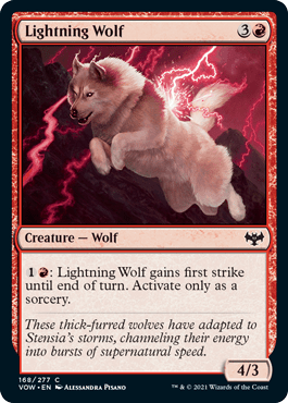 Lightning Wolf : INNISTRAD CRIMSON VOW - 168/277