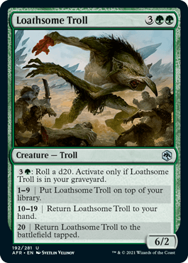 Loathsome Troll : DUNGEONS & DRAGONS: ADVENTURES IN THE FORGOTTEN REALMS - 192/281