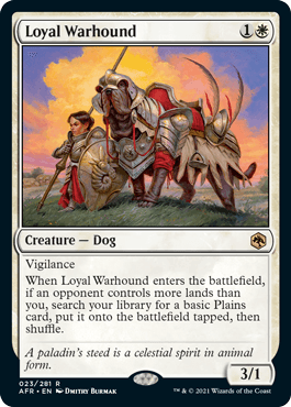 Loyal Warhound : DUNGEONS & DRAGONS: ADVENTURES IN THE FORGOTTEN REALMS - 023/281