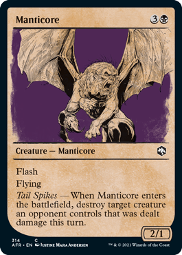 Manticore (Showcase) : DUNGEONS & DRAGONS: ADVENTURES IN THE FORGOTTEN REALMS - 314