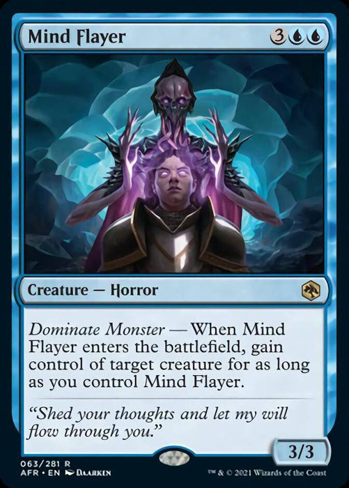 Mind Flayer : DUNGEONS & DRAGONS: ADVENTURES IN THE FORGOTTEN REALMS - 063/281 - Lockett Labs UK