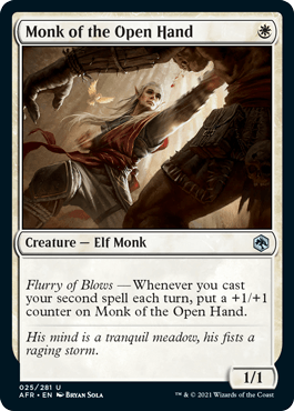 Monk of the Open Hand : DUNGEONS & DRAGONS: ADVENTURES IN THE FORGOTTEN REALMS - 025/281