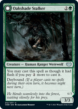 Oakshade Stalker // Moonlit Ambusher : INNISTRAD CRIMSON VOW - 212/277