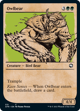 Owlbear (Showcase) : DUNGEONS & DRAGONS: ADVENTURES IN THE FORGOTTEN REALMS - 331